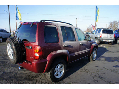 jeep liberty 2003 red suv limited gasoline 6 cylinders 4 wheel drive automatic 98632