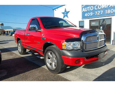 dodge ram 1500 2005 red pickup truck st gasoline 8 cylinders rear wheel drive automatic with overdrive 77627