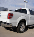 ford f 150 2012 white lariat flex fuel 8 cylinders 2 wheel drive automatic 76011