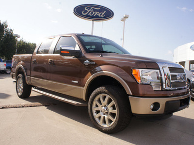 ford f 150 2012 brown king ranch gasoline 6 cylinders 4 wheel drive automatic 76011