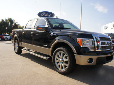 ford f 150 2012 black king ranch gasoline 6 cylinders 2 wheel drive automatic 76011