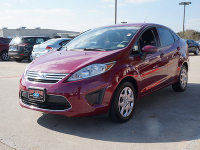ford fiesta 2011 red sedan se gasoline 4 cylinders front wheel drive automatic 75070