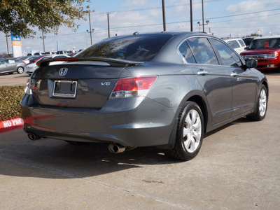 honda accord 2008 gray sedan ex l v6 gasoline 6 cylinders front wheel drive automatic 75070