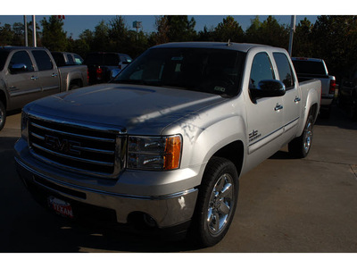 gmc sierra 1500 2013 quicksilv metebony sle flex fuel 8 cylinders 2 wheel drive 6 speed automatic 77338