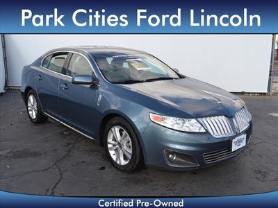 lincoln mks 2010 lt  blue sedan gasoline 6 cylinders front wheel drive shiftable automatic 75235