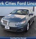 lincoln mks 2010 lt  blue sedan gasoline 6 cylinders front wheel drive shiftable automatic 75235
