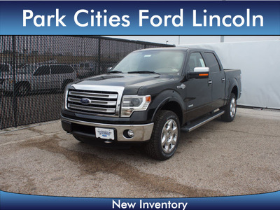 ford f 150 2013 black king ranch gasoline 6 cylinders 4 wheel drive automatic 75235