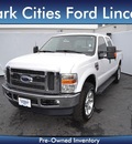 ford f 250 super duty 2008 white lariat diesel 8 cylinders 4 wheel drive automatic 75235