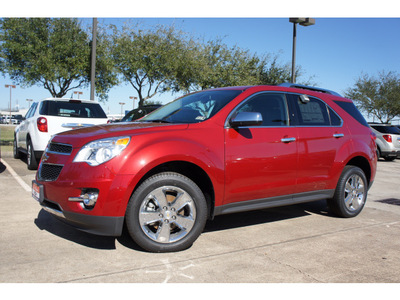 chevrolet equinox 2013 red ltz gasoline 6 cylinders front wheel drive automatic 77566