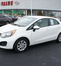 kia rio 2013 clear white hatchback lx gasoline 4 cylinders front wheel drive automatic 19153