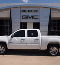 gmc sierra 1500 2013 white sle flex fuel v8 2 wheel drive automatic 75007