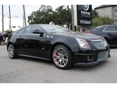 cadillac cts v 2013 black coupe cts coupe gasoline 8 cylinders rear wheel drive speed automatic 77002