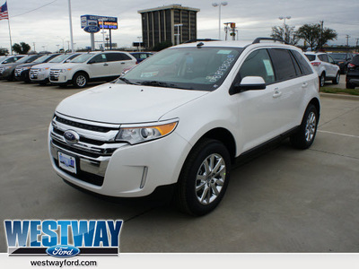 ford edge 2013 white platinum sel gasoline 6 cylinders front wheel drive automatic 75062