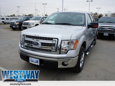 ford f 150 2013 silver xlt flex fuel 8 cylinders 2 wheel drive automatic 75062