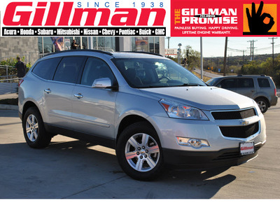 chevrolet traverse 2012 silver suv lt gasoline 6 cylinders front wheel drive automatic 78233
