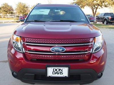 ford explorer 2013 red suv limited gasoline 4 cylinders 2 wheel drive automatic 76011