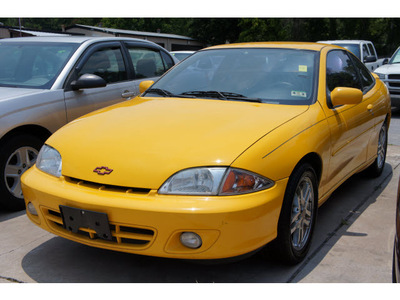 chevrolet cavalier 2002 yellow coupe ls sport gasoline 4 cylinders front wheel drive automatic 77018
