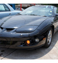 pontiac firebird 2001 black hatchback gasoline v6 rear wheel drive automatic 77018