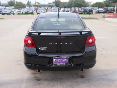 dodge avenger 2013 black sedan se v6 flex fuel 6 cylinders front wheel drive automatic 76051