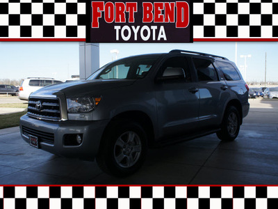 toyota sequoia 2012 silver suv sr5 gasoline 8 cylinders 2 wheel drive automatic 77469