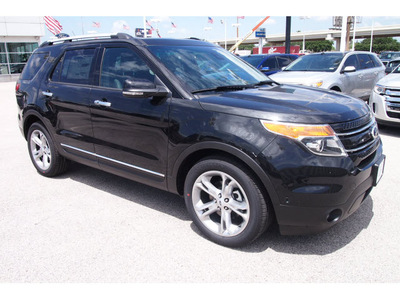 ford explorer 2013 black suv limited flex fuel 6 cylinders 2 wheel drive automatic 77074