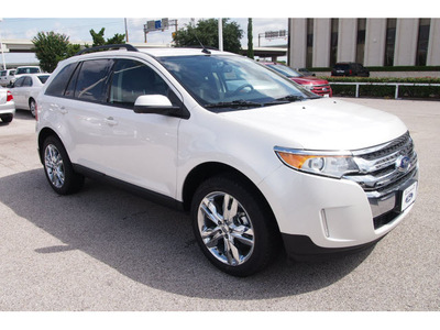 ford edge 2013 white sel gasoline 6 cylinders front wheel drive automatic 77074