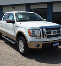 ford f 150 2012 white lariat flex fuel 8 cylinders 4 wheel drive automatic 78861