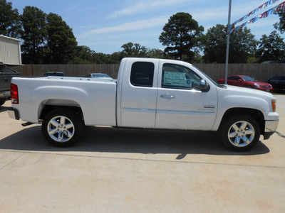 gmc sierra 1500 2013 white pickup truck sle flex fuel v8 2 wheel drive automatic 75964