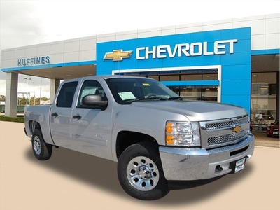 chevrolet silverado 1500 2013 silver ls flex fuel 8 cylinders 4 wheel drive 4 speed automatic 75067