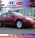 chrysler 200 2013 red sedan lx gasoline 4 cylinders front wheel drive automatic 78550