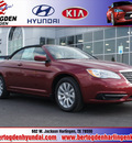 chrysler 200 convertible 2013 red touring flex fuel 6 cylinders front wheel drive automatic 78550