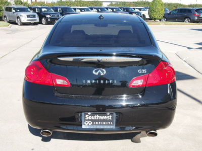 infiniti g35 2008 black sedan journey gasoline 6 cylinders rear wheel drive shiftable automatic 77074