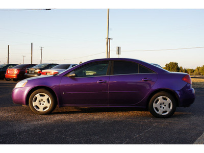 pontiac g6 2006 plum purple metalli sedan 4 cylinders automatic 76543