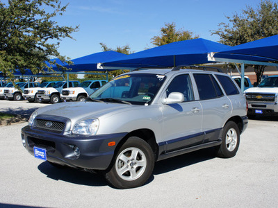 hyundai santa fe 2004 gray suv gls gasoline 6 cylinders front wheel drive 4 speed automatic 76234