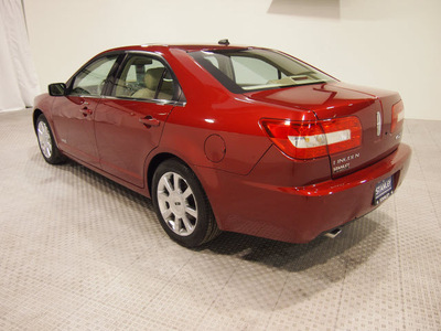 lincoln mkz 2008 red sedan gasoline 6 cylinders front wheel drive automatic 75219