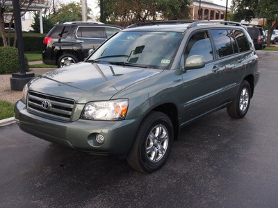 toyota highlander 2007 lt  green suv gasoline 6 cylinders front wheel drive automatic 77074