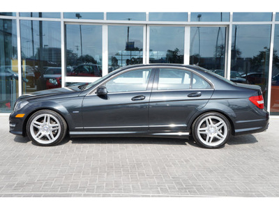 mercedes benz c class 2012 black sedan c250 sport gasoline 4 cylinders rear wheel drive shiftable automatic 78216