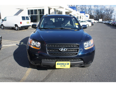 hyundai santa fe 2008 dk  blue suv gls gasoline 6 cylinders front wheel drive automatic 07724