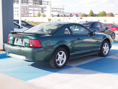 ford mustang 2000 green coupe gasoline v6 rear wheel drive automatic 77094