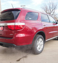 dodge durango 2013 red suv crew gasoline 6 cylinders all whee drive automatic 80301