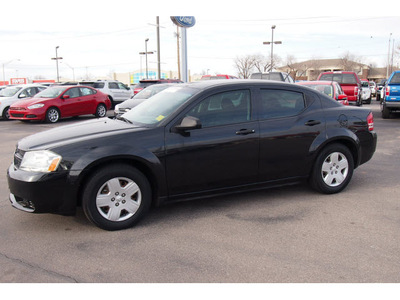 dodge avenger 2009 black sedan gasoline 4 cylinders front wheel drive automatic 73703