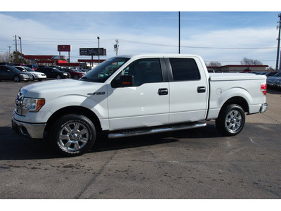 ford f 150 2009 white xlt gasoline 8 cylinders 2 wheel drive 6 speed automatic 73703