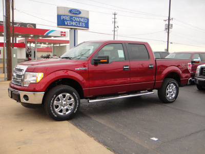 ford f 150 2013 red xlt flex fuel 8 cylinders 4 wheel drive automatic 73703