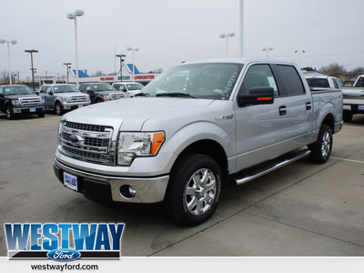 ford f 150 2013 silver xlt flex fuel 6 cylinders 2 wheel drive automatic 75062