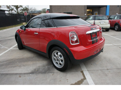 mini cooper 2012 red coupe gasoline 4 cylinders front wheel drive 6 speed manual 78729