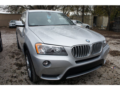 bmw x3 2013 silver xdrive28i gasoline 4 cylinders all whee drive automatic 78729