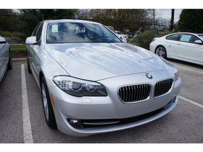 bmw 5 series 2013 silver sedan 528i gasoline 4 cylinders rear wheel drive automatic 78729