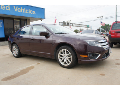 ford fusion 2011 maroon sedan sel flex fuel 6 cylinders front wheel drive not specified 77034