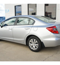 honda civic 2012 silver sedan lx gasoline 4 cylinders front wheel drive not specified 77034