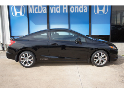 honda civic 2012 black coupe si gasoline 4 cylinders front wheel drive not specified 77034
